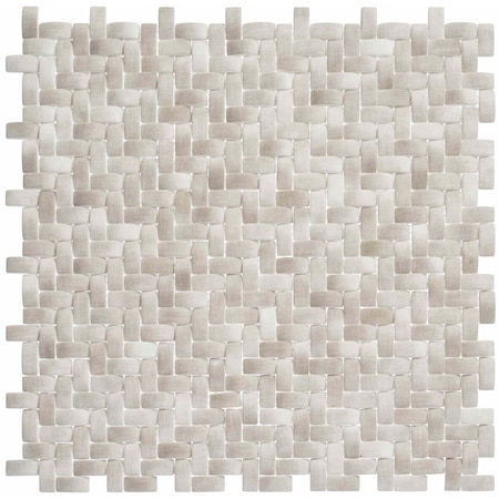 Andova Tiles Comfort 0.37" x 0.87" Glass Herringbone / Chevron Mosaic Wall Tile ANDCOM322